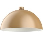 Lumicom | cassis lámpara de techo, 1xe27, max 42w, metal, oro anodizado/blanco, d60cm