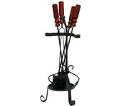 Conjunto de chimenea de acero pintado alsacia cod.1096