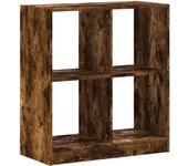 Estantería librería，armario de libros de madera de ingeniería roble ahumado 68,5x32x75 cm cfw843270