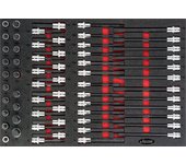 Vigor assortimento di cacciavite torx per viti ad esagono incassato di profilo per interno torx, numero utensili: 62, 1�pezzi, v4727