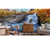 Vlieseline papel pintado fotografia para el dormitorio cascada paisaje 3d 360cm x 240cm