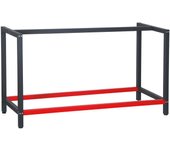 Bastidor para banco de trabajo 150x57x81cm acero antracita-rojo armazón mesa taller banco taller