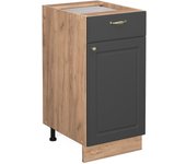 Vicco mueble bajo de cocina fame-line, antracita-oro, 40 cm sin encimera