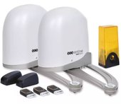 Scs sentinel- kit automatismo de brazo articulado para cancelas batientes - 24v - peso máximo 550 kg, 6m - pro motor de puerta de brazos articulados