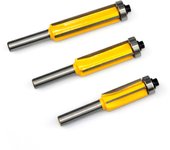 3 brocas para enrutador de carburo cementado de 4 flautas, precisas y de corte suave para carpintería