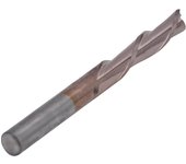 Fresa de acero de tungsteno para fresado cnc, fresa de doble flauta para procesamiento de acrílico, pvc, abs y resina de nailon (6 x 6 x 28 x 65 mm)