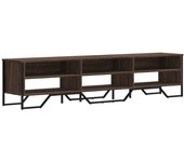 Mueble tv laminado roble marrón 180x34x41 cm