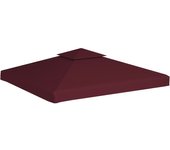 Toldo de cenador 2 niveles 310 g/m2 3x3 m burdeos