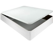 Canapé abatible madera chep 3d transpirable altura 32 cm - blanco - 160x200 cm
