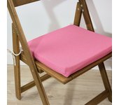 Cojín para asiento acolchado modelo maglia liso fucsia 40x40x5 cm