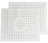 Juego de 2 alfombrillas protectoras para fregadero de cocina, goma antideslizante duradera, fácil de limpiar y cortar con bricolaje.