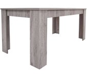 Mesa extensible artino, consola extensible, mesa de comedor extensible, consola de cocina extensible, 160/220x88h75 cm, roble