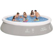 Piscina inflable redonda gris 450 x 122 cm