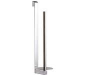 Percha de baño lateral acabado cromo brillo fabricado en acero inoxidable