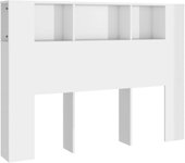 Mueble cabecero blanco brillante 140x18,5x104,5 cm
