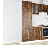 Mueble de cocina kalmar de madera contrachapada de roble ahumado
