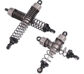 4 amortiguadores de aluminio para coche rc de 90 a 108 mm para camión fs 53633 51805 51806 1:10 (gris titanio 532057t)