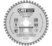 Sierra circular para metales 210x2.2x30 z:48 fwf cmt