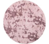 Alfombra de pelo largo navarra rosa polvoriento 120x120 cm