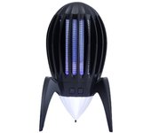 Lámpara eléctrica antimosquitos para acampar al aire libre, asesina de insectos portátil, negra