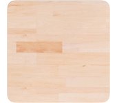 Tablero de mesa cuadrada madera de roble sin tratar 40x40x1,5cm