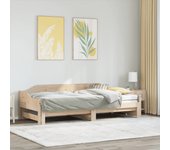 Vidaxl sofá cama nido sin colchón madera maciza 90x190 cm