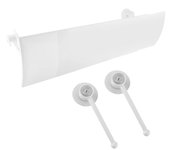 Cubierta de guía de aire ajustable para prevención de soplado de aire acondicionado y soportes de instalación adecuados para varios acondicionadores d