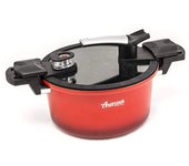 Olla con tapa de cristal amercook roja 5 l