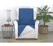 Funda cubre sofá reversible 1 plaza mont azul-gris s&t sofa covers