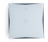 Interruptor inteligente táctil cristal 1 vía 600w compatible google home/alexa [hit-ks-601-1