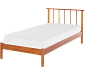 Beliani cama con somier de madera de pino clara 90 x 200 cm barret