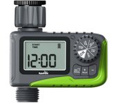 Temporizador de riego, temporizador de agua de riego digital programable con retardo de lluvia/sistema de riego manual para manguera de jardín