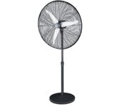Ventilador de pie alarcon 180w negro 3vel 65d 3asp aluminio plata orientable y oscilante