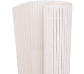 Maison exclusive - valla de jardín de doble cara 90x300 cm blanca