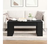 Vidaxl mesa de café roble negro 102x55x42 cm madera elaborada