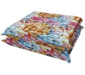 Juego de 2 cojines para silla de jardín con funda desenfundable en impresión digital doble cara 50x50x8 cm (coral)