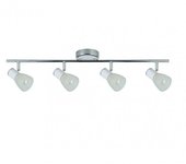 Regleta focos orientables modelo cholo blanco/cromo