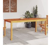 Maison exclusive - mesa de comedor de jardín madera maciza de acacia 180x90x75 cm