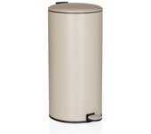 Papelera / cubo de basura clean step 2 30l beige hjh office