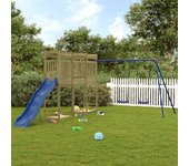 Vidaxl parque infantil de exterior madera de pino impregnada