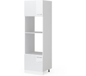 Vicco armario para microondas r-line, blanco alto brillo, 60 cm