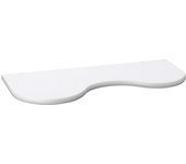 King home fregadero infantil (cm 26x76x2) 'wave' en mdf blanco carton de 4 piezas