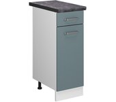 Vicco mueble bajo de cocina r-line, gris azulado, 30 cm , et antracita