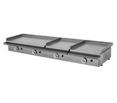 Plancha a gas acero laminado triple placa 2 de 40 y 1 de 80 maiser