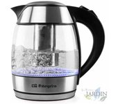 Hervidor de agua con jarra de cristal, 1.8 litros, 2200w, hervidora con jarra en vidrio, calienta liquidos