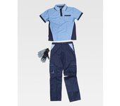 Conjunto combinado con pantalón desmontable workteam combi wset1465
