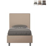 Cama focus 80x190 gris tórtola base y contenedor