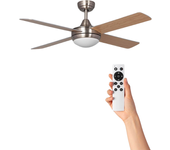 Ventilador de techo gustav con luz – ø132cm – velocidades – mando a distancia