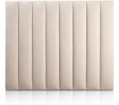 Cabecero de madera tapizado beige 105