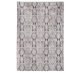 Tappeto da interno delhi grigio viscosa 100%, retro in cotone 100%.